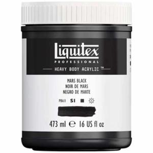 Liquitex Professional Heavy Body Acrylic Paint - (16oz/473ml) Mars Black