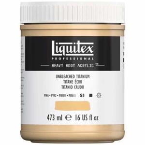 Liquitex Professional Heavy Body Acrylic Paint - (16oz/473ml) Unbleached Titanium