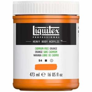 Liquitex Professional Heavy Body Acrylic Paint - (16oz/473ml) Cadmium-Free Orange