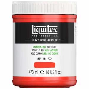 Liquitex Professional Heavy Body Acrylic Paint - (16oz/473ml) Cadmium-Free Red Light