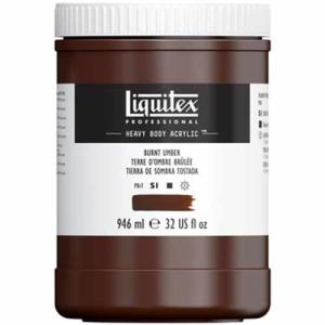 Liquitex Professional Heavy Body Acrylic Paint - (32oz/946ml) Burnt Umber