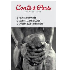 Conté á Paris Compressed Charcoal Sticks 4B Dozen