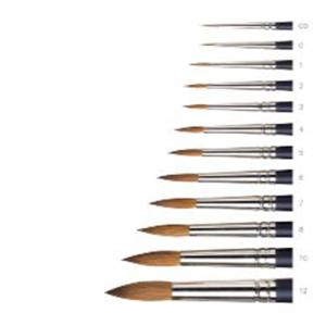 #00 Round Artists' Watercolor Brush