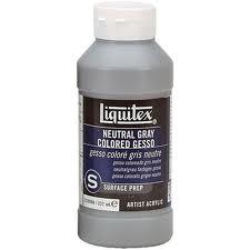 Liquitex Professional Gesso - (8oz/237ml) Neutral Gray