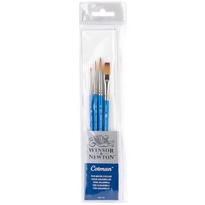 Winsor & Newton Cotman Short Handle Brush Set (4 pack)