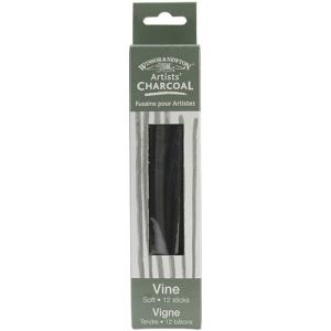 Winsor & Newton Artists' Vine Charcoal Sticks - (12 Pack) Soft