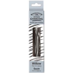 Winsor & Newton Artists' Willow Charcoal Sticks - (3 Pack) Thin