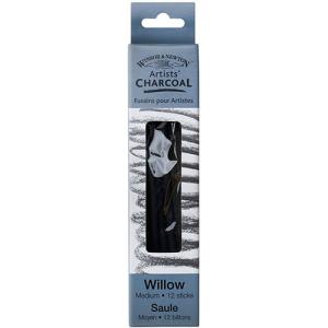 Winsor & Newton Artists' Willow Charcoal Sticks - (12 Pack) Medium