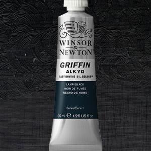Winsor & Newton Griffin Alkyd Oil Paint - (1.25oz/37ml) Lamp Black