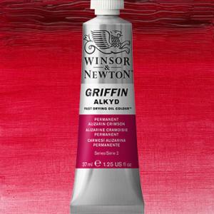 Winsor & Newton Griffin Alkyd Oil Paint - (1.25oz/37ml) Permanent Alizarin Crimson