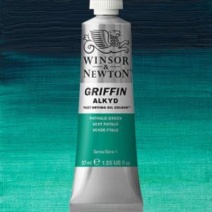 Winsor & Newton Griffin Alkyd Oil Paint - (1.25oz/37ml) Phthalo Green