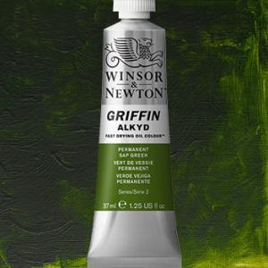 Winsor & Newton Griffin Alkyd Oil Paint - (1.25oz/37ml) Permanent Sap Green