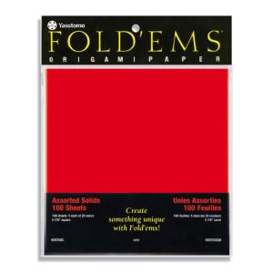 Yasutomo Brilliant Color Origami Paper 5 7/8" - (100 Sheets) 20 Colors