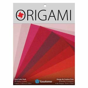 Yasutomo Pure Color Reds Origami Sheets 5 7/8"-36ct