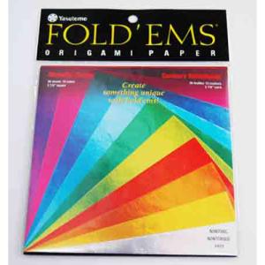 Yasutomo Metallic Foil Origami Paper 5 7/8" - (36 Sheets) Single Sided Metallics