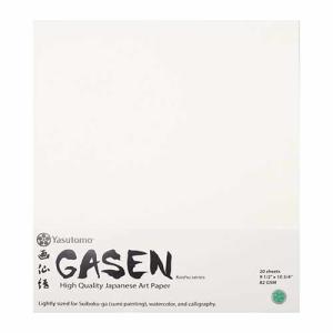 Yasutomo Japanese Gasen Washi Paper-  9-1/2"x10-3/4" (20 Sheets)
