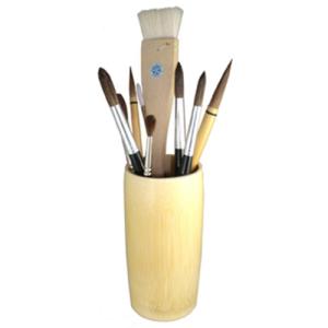 Yasutomo Bamboo Brush Holder, Small 6"