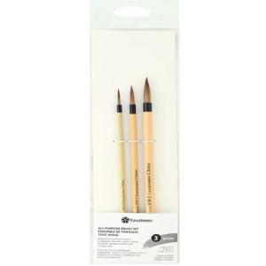 Yasutomo All Purpose 3 pc Bamboo Brush Set